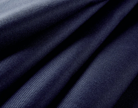 Bio-Köper Stoff aus kbA Baumwolle mit 331 g/m² in Oxford Blue von Cotonea fabrics