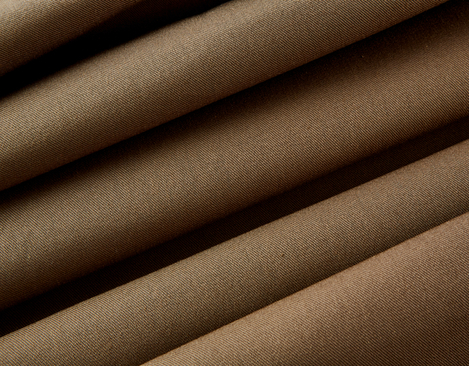 Bio-Köper Stoff wasserabweisend aus kbA Baumwolle mit 207 g/m² in Khaki von Cotonea fabrics