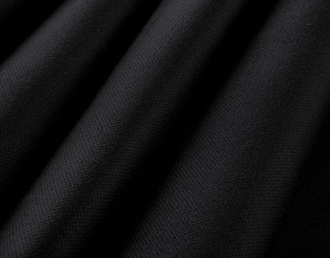 Bio Moleskin Stoff aus kbA Baumwolle in Schwarz von Cotonea fabrics