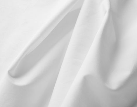 Bio-Popeline Stoff aus kbA Baumwolle mit 106 g/m² in Weiß ohne optische Aufheller von Cotonea fabrics
