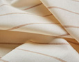 Bio-Edel-Linon Renforcé Stoff mit Streifenmuster Natur-Braun aus kbA Baumwolle von Cotonea inside