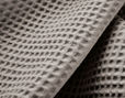 Bio Waffelpikee Stoff mit großen Muster aus kbA Baumwolle in Farbe Leinen von Cotonea