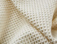 Bio-Waffelpikee Stoff mit großem Muster aus kbA Baumwolle in Natur von Cotonea inside
