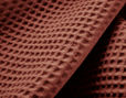 Waffelpikee Stof aus Bio-Baumwolle von Cotonea in Ziegel Rot